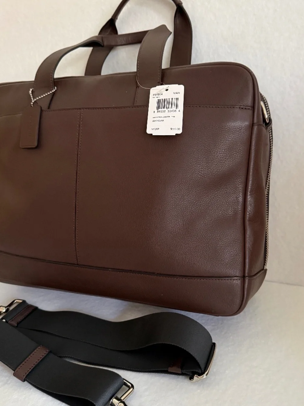 NWT Coach Hamilton Commuter Bag in Smooth Leather Mahogany Brown F54804